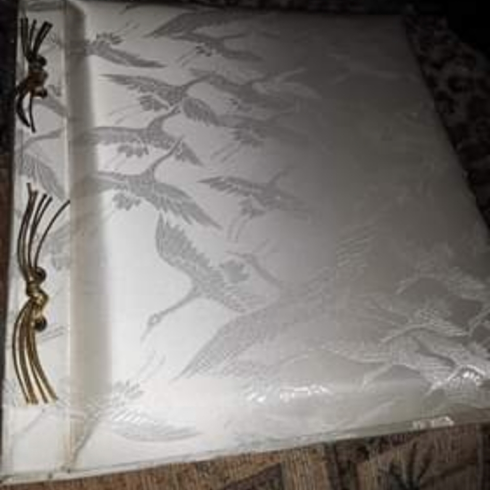 White Wedding Scrape Book